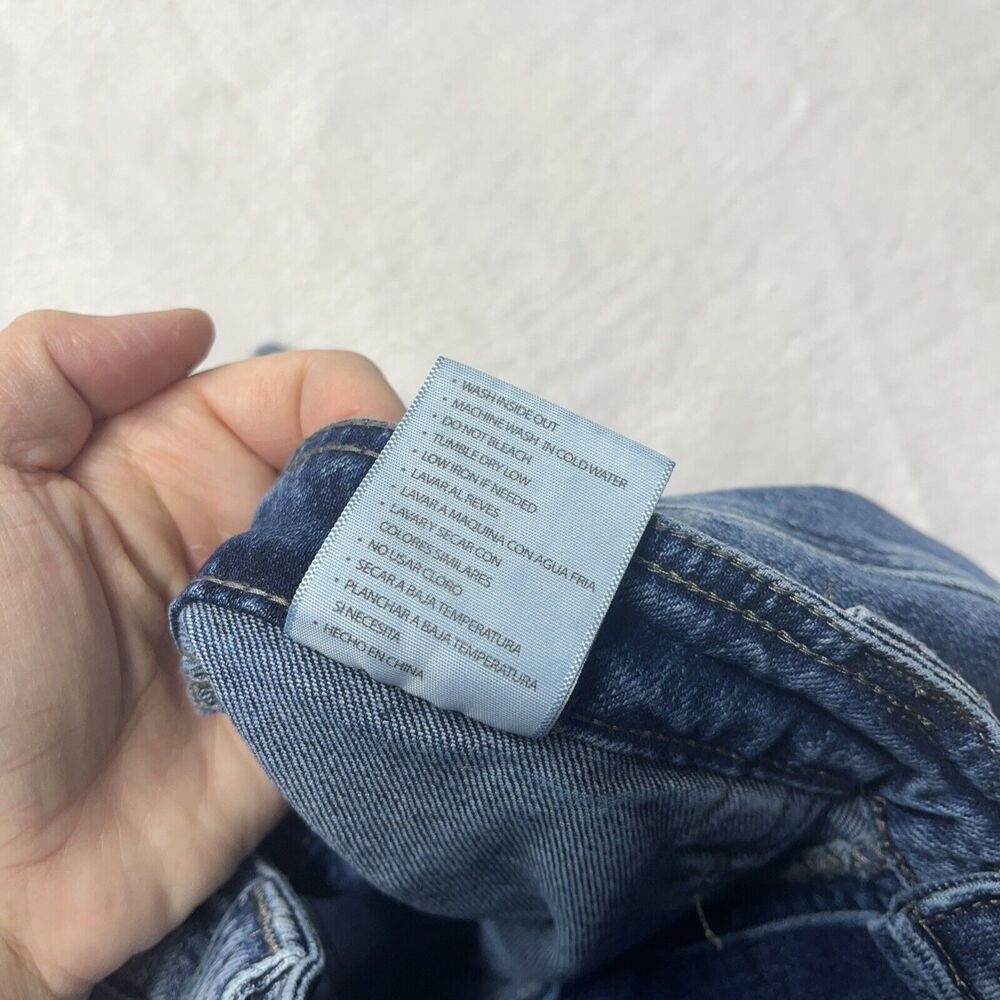 KanCan Avery Straight Leg Cargo Jeans Women’s Sz 7/27 Y2K Mid Rise Fading Denim - Picture 8 of 10